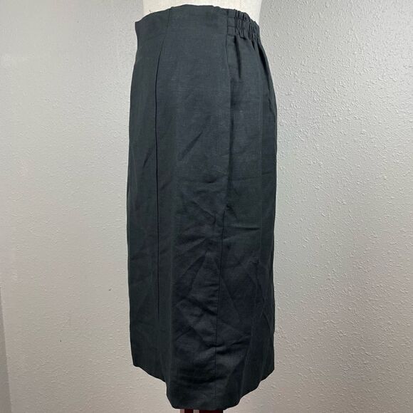 Norton McNaughton Black Midi Skirt Size 10 EUC - Picture 2 of 6